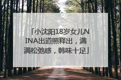 小沈阳18岁女儿NINA出道照释出，满满松弛感，韩味十足
