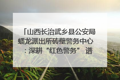 山西长治武乡县公安局蟠龙派出所砖壁警务中心：深耕“红色警务” 谱写“平安答卷”