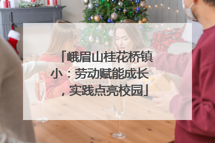 峨眉山桂花桥镇小：劳动赋能成长，实践点亮校园