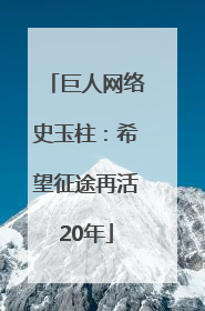 巨人网络史玉柱：希望征途再活20年