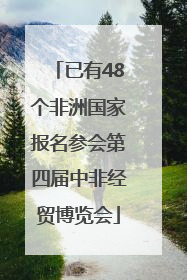 已有48个非洲国家报名参会第四届中非经贸博览会