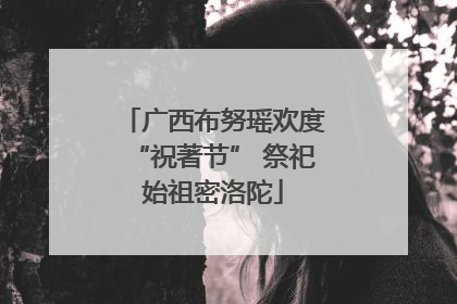 广西布努瑶欢度“祝著节” 祭祀始祖密洛陀