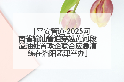 平安管道·2025河南省输油管道穿越黄河段溢油处置政企联合应急演练在洛阳孟津举办
