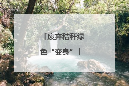 废弃秸秆绿色“变身”