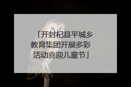 开封杞县平城乡教育集团开展多彩活动喜迎儿童节