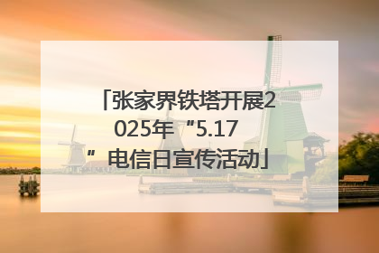 张家界铁塔开展2025年“5.17”电信日宣传活动