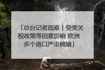总台记者观察丨受美关税政策等因素影响 欧洲多个港口严重拥堵