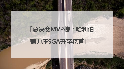 总决赛MVP榜：哈利伯顿力压SGA升至榜首