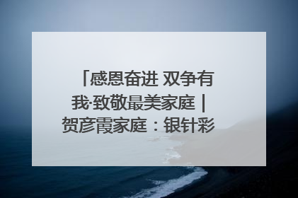感恩奋进 双争有我·致敬最美家庭｜贺彦霞家庭：银针彩线绣出好日子
