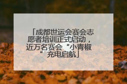 成都世运会赛会志愿者培训正式启动，近万名赛会“小青椒”充电启航