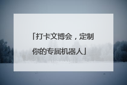 打卡文博会，定制你的专属机器人
