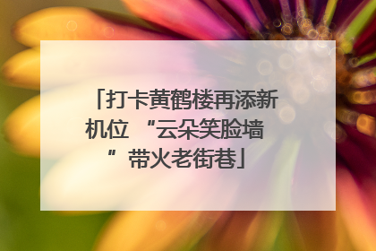 打卡黄鹤楼再添新机位 “云朵笑脸墙”带火老街巷
