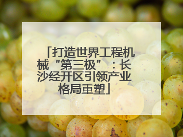 打造世界工程机械“第三极”：长沙经开区引领产业格局重塑