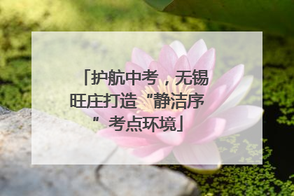 护航中考，无锡旺庄打造“静洁序”考点环境