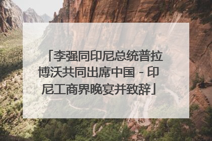 李强同印尼总统普拉博沃共同出席中国－印尼工商界晚宴并致辞