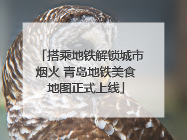 搭乘地铁解锁城市烟火 青岛地铁美食地图正式上线