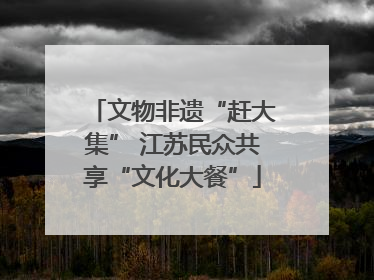 文物非遗“赶大集” 江苏民众共享“文化大餐”