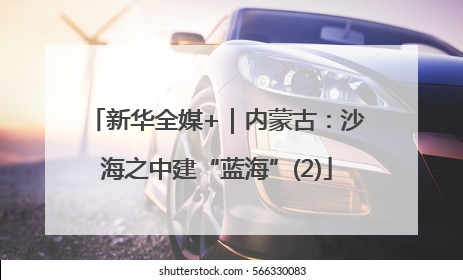 新华全媒+｜内蒙古：沙海之中建“蓝海”(2)