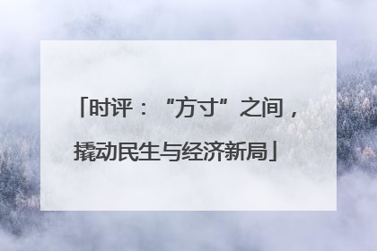 时评：“方寸”之间，撬动民生与经济新局