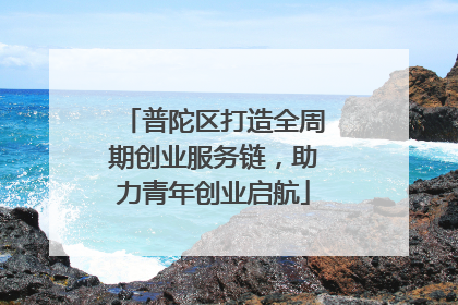 普陀区打造全周期创业服务链，助力青年创业启航