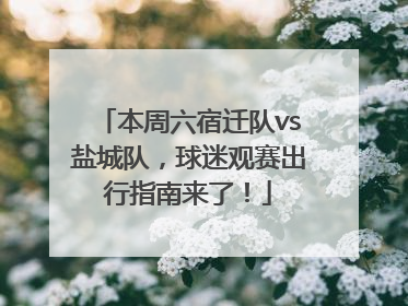 本周六宿迁队vs盐城队，球迷观赛出行指南来了！