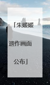 朱媛媛遗作画面公布