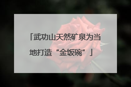 武功山天然矿泉为当地打造“金饭碗”