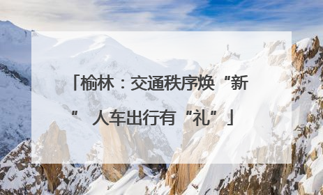 榆林：交通秩序焕“新” 人车出行有“礼”