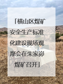 横山区煤矿安全生产标准化建设现场观摩会在朱家峁煤矿召开