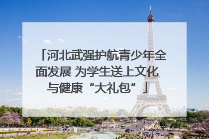 河北武强护航青少年全面发展 为学生送上文化与健康“大礼包”