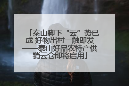 泰山脚下“云”势已成 好物出村一触即发——泰山好品农特产供销云仓即将启用