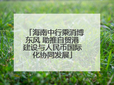 海南中行乘消博东风 助推自贸港建设与人民币国际化协同发展