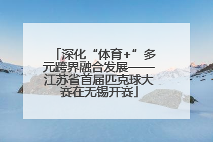深化“体育+”多元跨界融合发展——江苏省首届匹克球大赛在无锡开赛