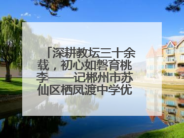 深耕教坛三十余载，初心如磐育桃李——记郴州市苏仙区栖凤渡中学优秀教师黄辉华