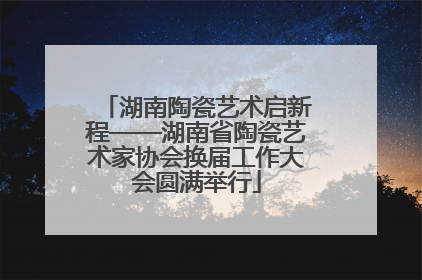 湖南陶瓷艺术启新程——湖南省陶瓷艺术家协会换届工作大会圆满举行