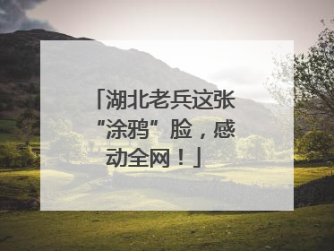 湖北老兵这张“涂鸦”脸，感动全网！