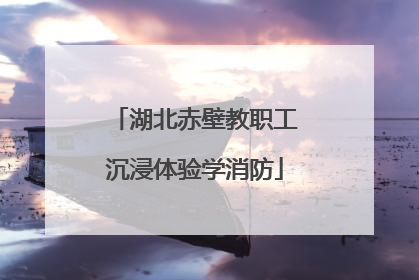 湖北赤壁教职工沉浸体验学消防