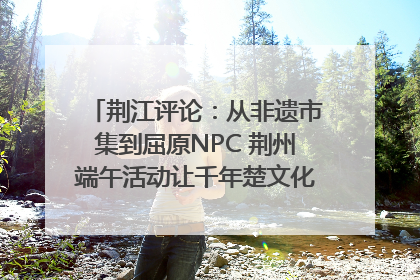 荆江评论：从非遗市集到屈原NPC 荆州端午活动让千年楚文化“破圈”生长