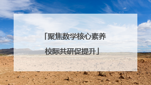 聚焦数学核心素养 校际共研促提升