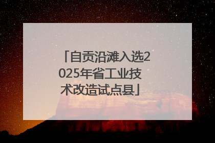 自贡沿滩入选2025年省工业技术改造试点县
