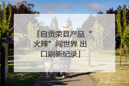 自贡荣县产品“火辣”闯世界 出口刷新纪录