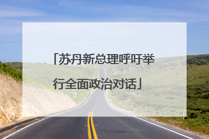 苏丹新总理呼吁举行全面政治对话