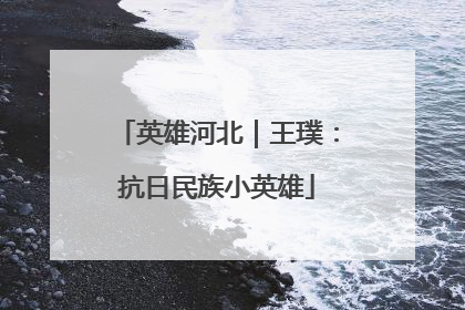 英雄河北｜王璞：抗日民族小英雄