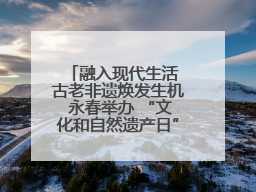 融入现代生活 古老非遗焕发生机 永春举办 “文化和自然遗产日” 非遗快闪活动
