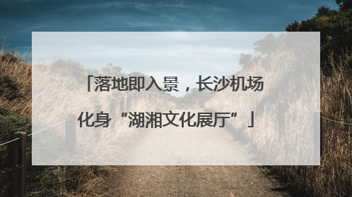 落地即入景，长沙机场化身“湖湘文化展厅”