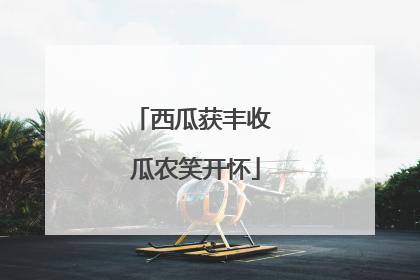 西瓜获丰收 瓜农笑开怀