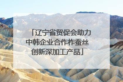 辽宁省贸促会助力中韩企业合作柞蚕丝创新深加工产品