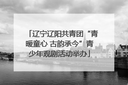 辽宁辽阳共青团“青暖童心 古韵承今”青少年观剧活动举办