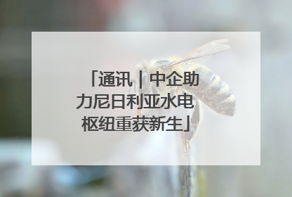 通讯｜中企助力尼日利亚水电枢纽重获新生
