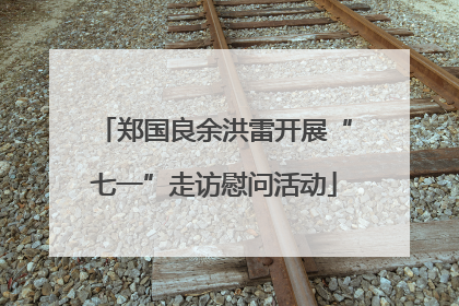 郑国良余洪雷开展“七一”走访慰问活动